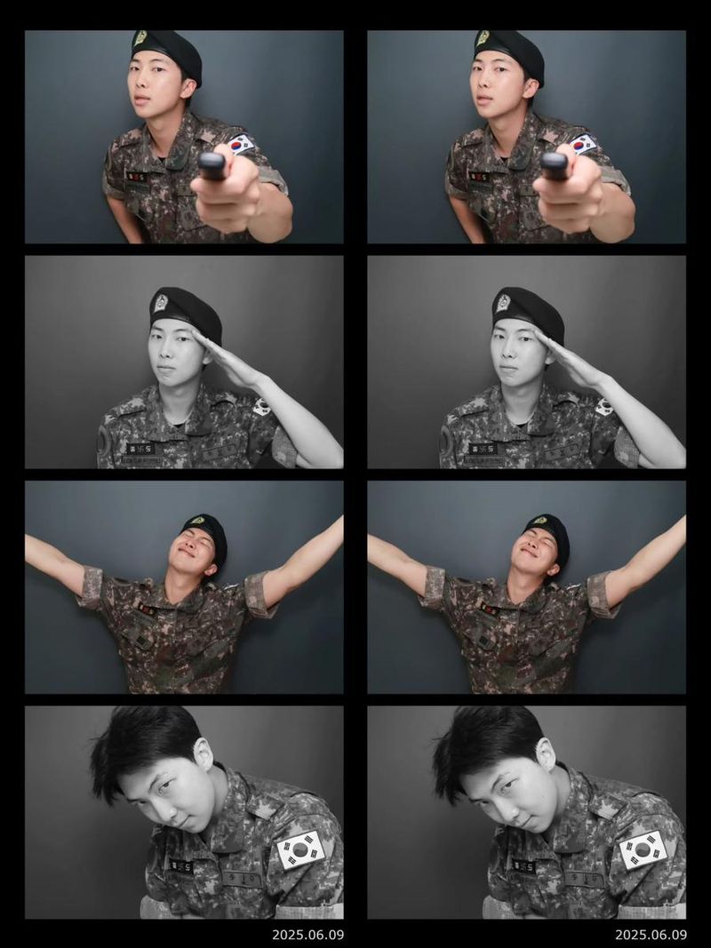 “2023.12.11 ~ 2025.6.10”…RM, 군복의 자부심→성숙한 시선으로 장식 / 방탄소년단 RM 인스타그램