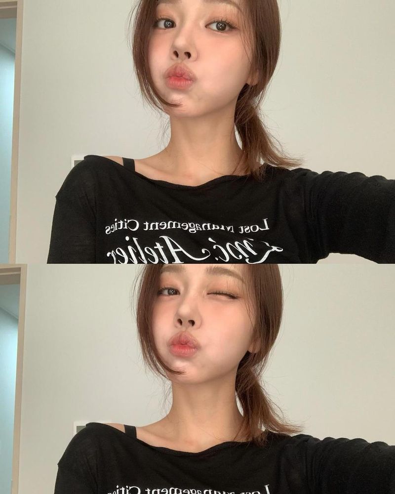 “저년주가 메이크업해줌”…김혜진, 자유로운 윙크→초여름 매력 폭발 / 솔로지옥4 출연자 모델 김혜진 인스타그램