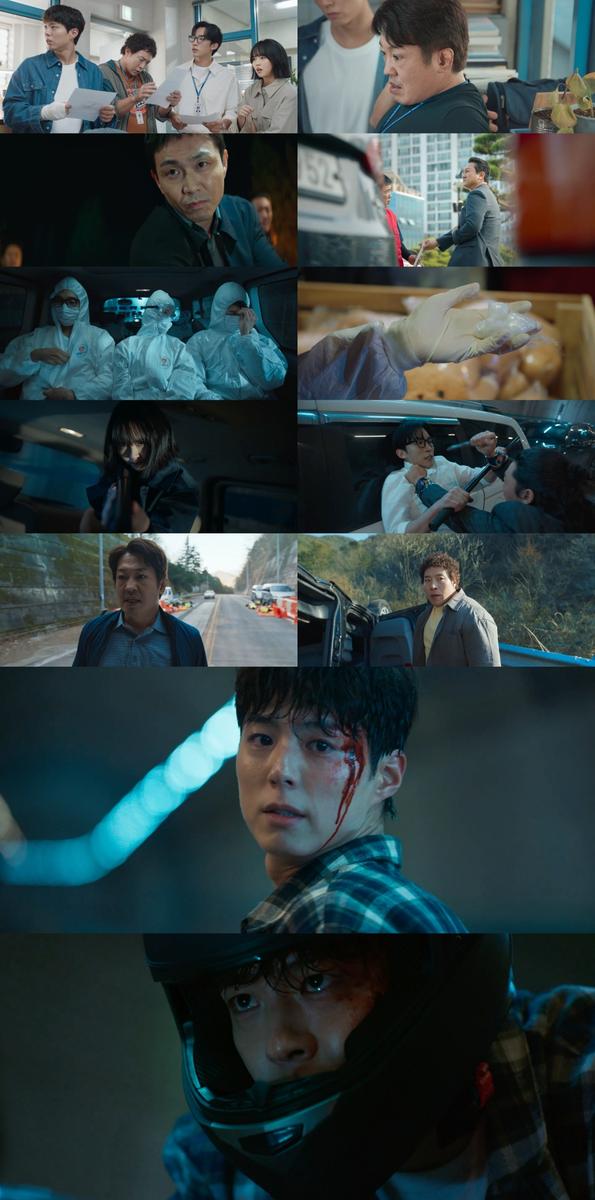 “껍질을 깬 악의 날개”…박보검·오정세, ‘굿보이’ 터널 혈투→최대 위기 몰렸다 / ‘굿보이’ 영상 캡처