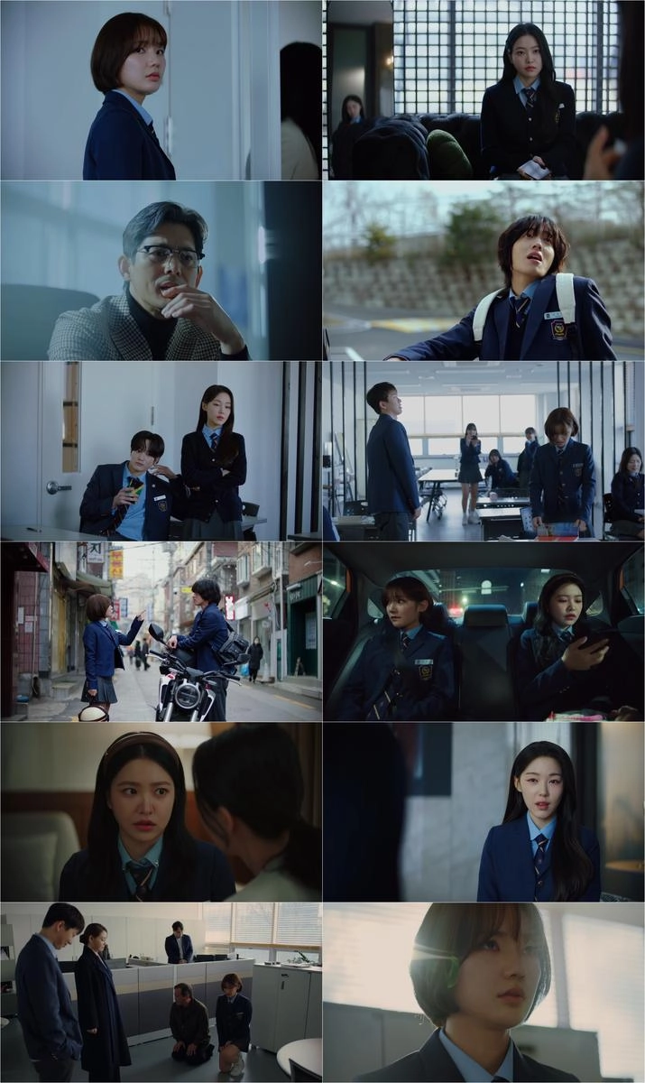 “의심받는 소녀의 결의”…이은샘, ‘청담국제고등학교 2’서 추락 사건 용의자로 맞선다→시청자 몰입도 폭발 / 청담국제고등학교2방송캡처