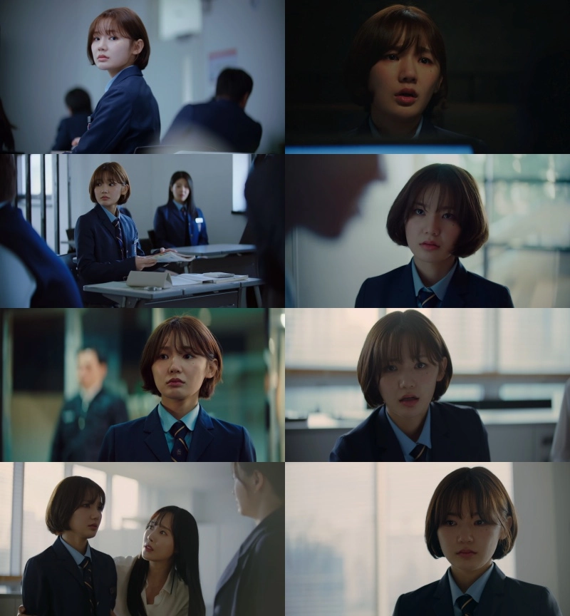 “뜨거운 눈물과 분노”…이은샘, ‘청담국제고등학교2’ 첫 회 강렬 존재감→캐릭터 성장 주목 / 청담국제고등학교2 방송 캡쳐