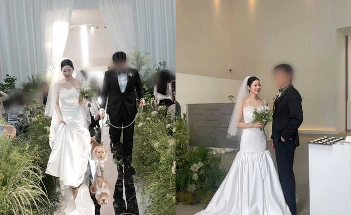 “웨딩드레스의 미소”…서동주, ‘4살 연하 남편과 결혼’→셀럽 축하 속 행복 고백