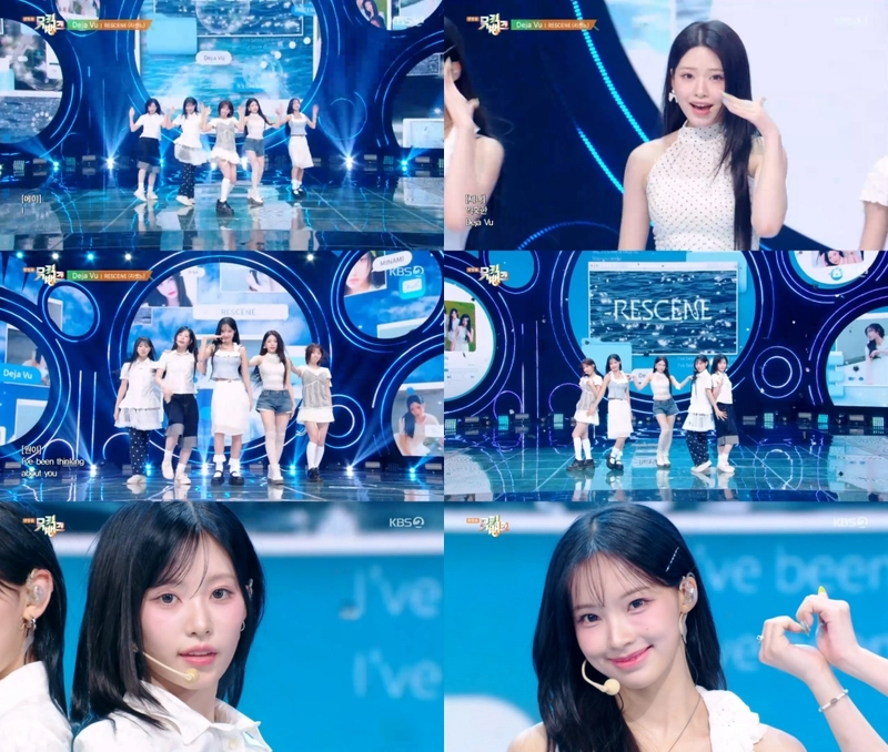 “리센느, 추억 속 향기 안긴다”…‘뮤직뱅크’서 ‘Deja Vu’ 무대→청량한 감성 소환 / KBS2 ‘뮤직뱅크’ 방송 화면 캡처