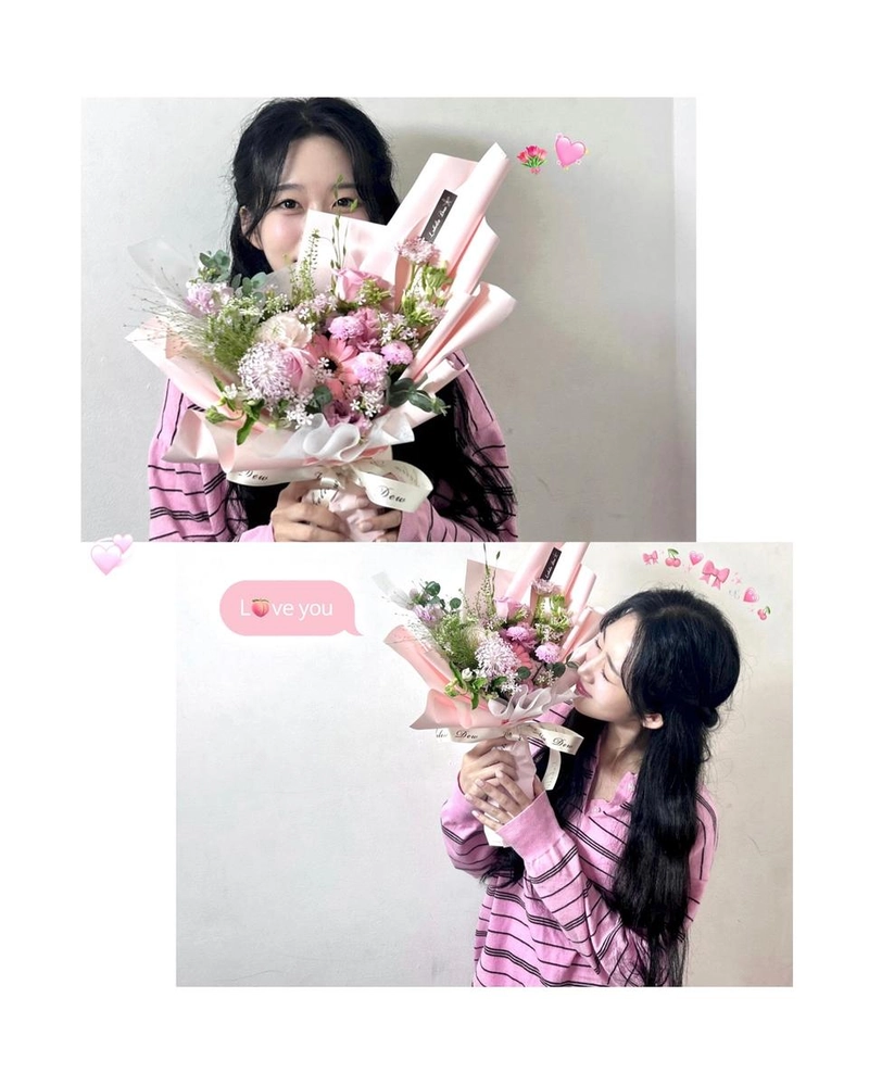 “순간이 모여 처음이 된 어느 날”…윤슬, 꽃다발 품에 안고→감성 여운 가득 / 가수 윤슬 인스타그램