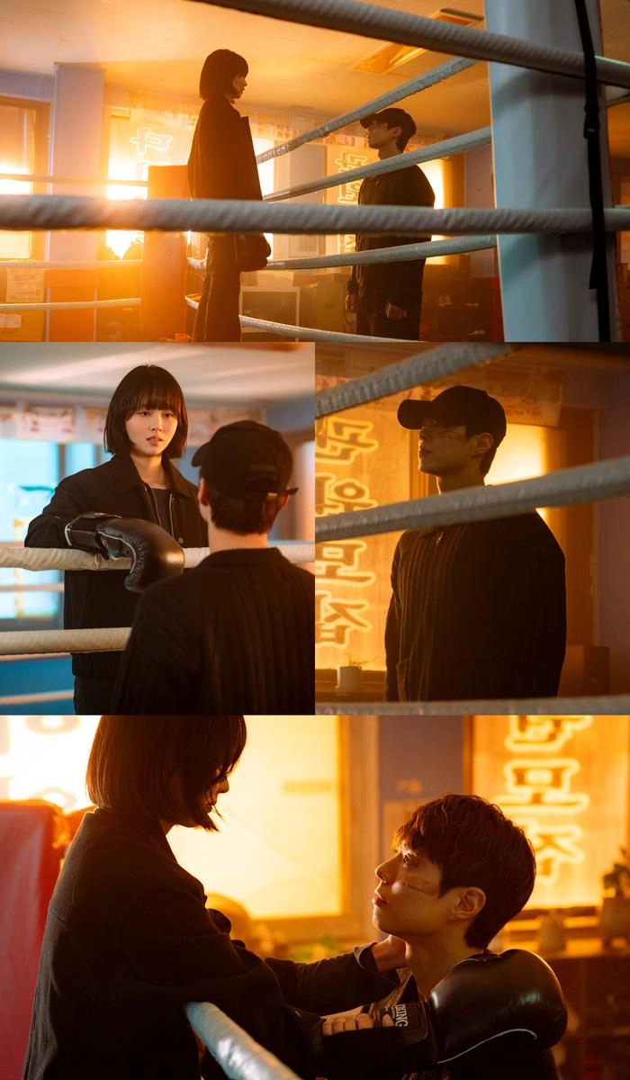 “박보검·김소현, 석양 아래 붙잡은 눈빛”…‘굿보이’ 반전 멜로 무드→관계를 흔든 한마디 / SLL, 스튜디오앤뉴, 드라마하우스스튜디오