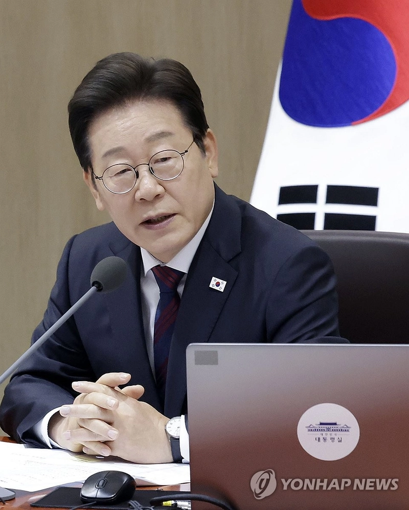 이재명 대통령이 5일 서울 용산 대통령실 청사에서 열린 국무회의에서 발언하고 있다. 2025.7.5 [대통령실통신사진기자단]