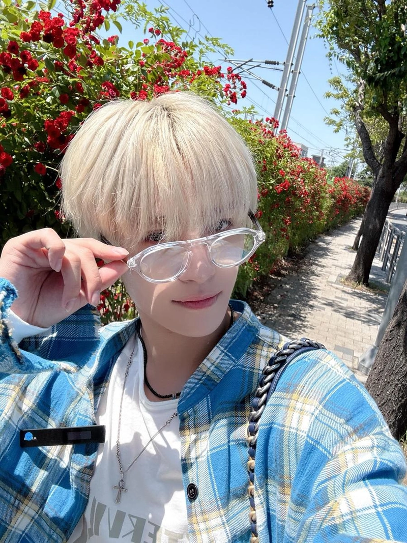 “Roses are red, violets are blue”…양양, 여름 햇살에 녹아든 반전 셀카 / 그룹 NCT 양양 인스타그램