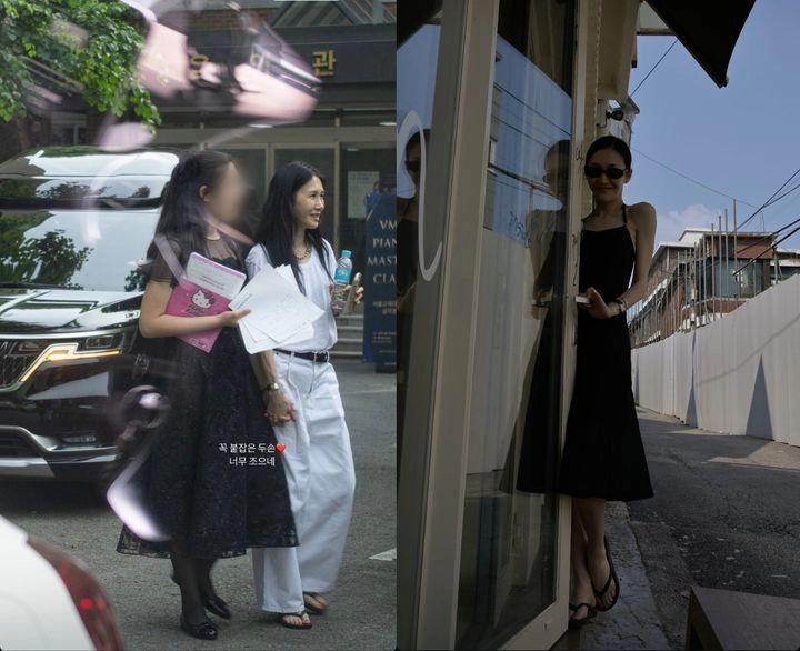 “12살에 175㎝”…엄태웅·윤혜진 딸 엄지온, 성장 인증 샷→팬들 놀라움