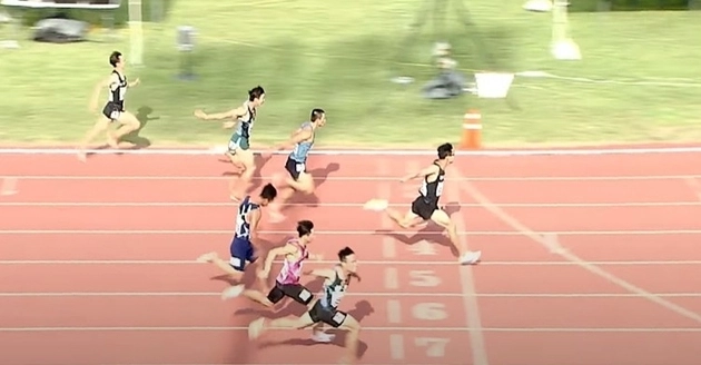 “10초20로 결승선 돌파”…김시온, 백제왕도 100m 역주→역대 5위 등극 / 연합뉴스
