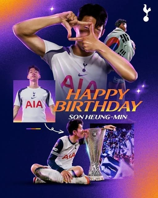 “33번째 생일 축하받은 손흥민”…토트넘 미래는 여전히 안갯속→이적설 지속 / 연합뉴스