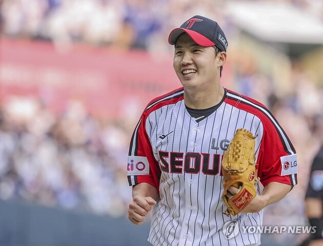 “10번째 QS 달성”…임찬규, 키움전 완투투혼→LG 전반기 역전승 견인 / 연합뉴스