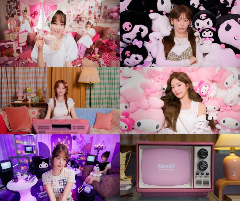 “르세라핌·산리오 손잡았다”…‘Kawaii’ 뮤직비디오로 귀여움 세계관→글로벌 차트 강타 / SOURCE MUSIC