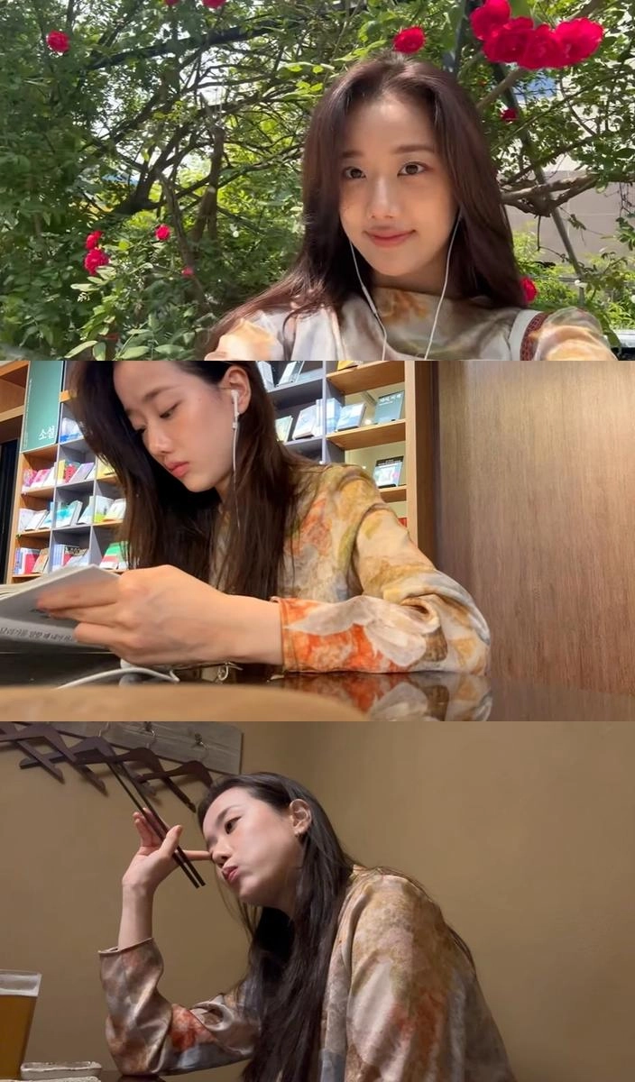 이나은, 지하철 타고 전시부터 혼밥까지 여유 가득한 하루