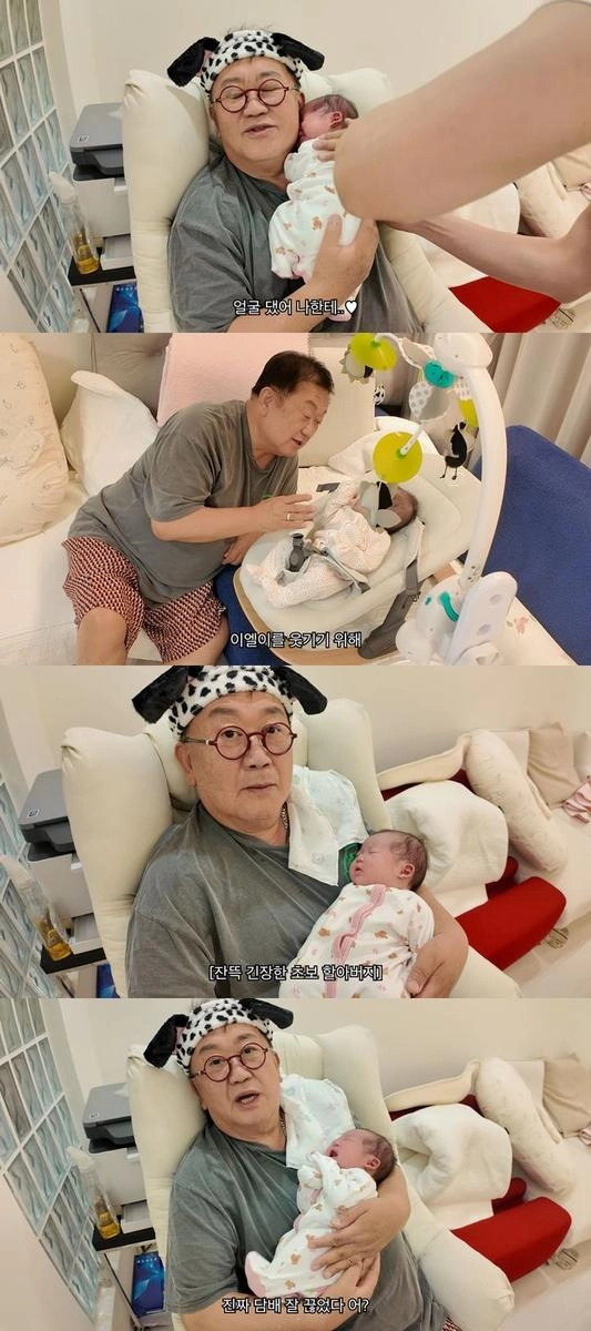 “손녀 품에 안고 진짜 행복했다”…이용식·이엘, ‘아뽀TV’ 속 금연 고백→팬들 따뜻한 응원