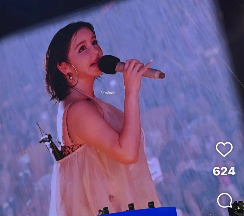 “수분 머금은 여름 무대”…박봄, 젖은 단발→무대 위 감성 폭발 / 걸그룹 2NE1 박봄 인스타그램