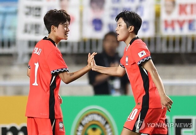 “추가시간 중거리골”…지소연, 중국전 동점포로 A매치 73골 달성 / 연합뉴스