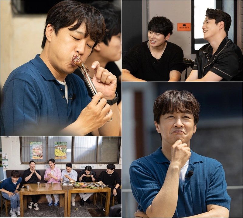 “차태현 먹방 클래스에 감탄”…‘핸썸가이즈’서 소식좌 반전→멤버들 폭소 / tvN
