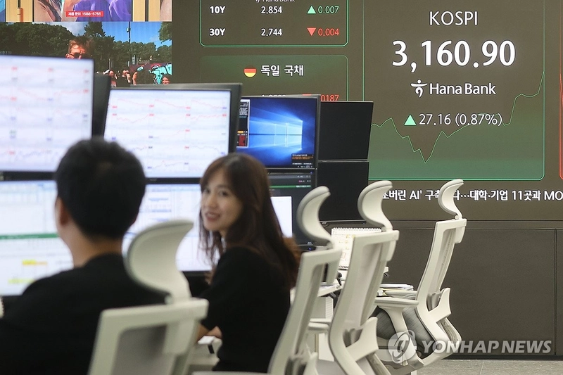 코스피 3,183선 돌파…외국인 두 달 연속 순매수에 역대 최고 시총 경신