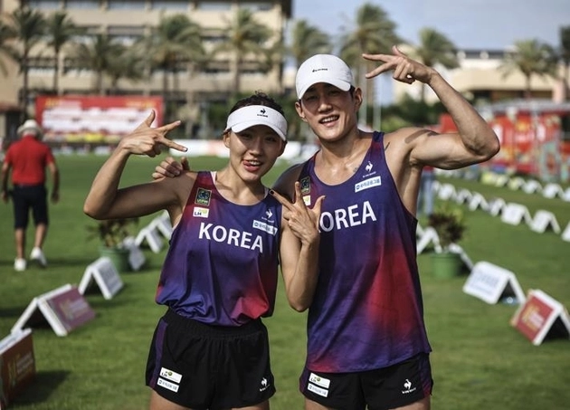 “합계 1,375점 수확”…성승민·서창완, 근대5종 세계선수권 혼성계주 동메달 / 연합뉴스
