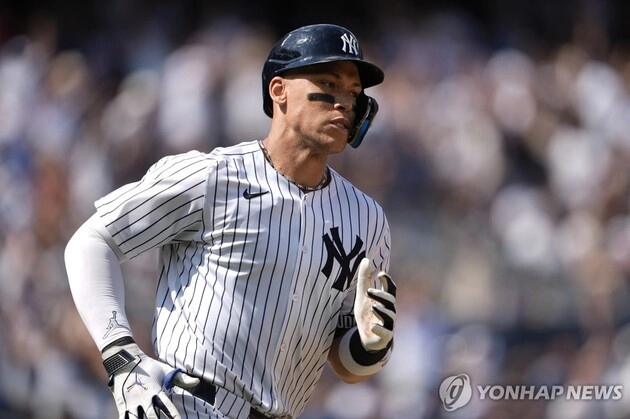 “MLB 최소경기 350홈런”…저지, 맥과이어보다 192경기 앞서 신기록 / 연합뉴스