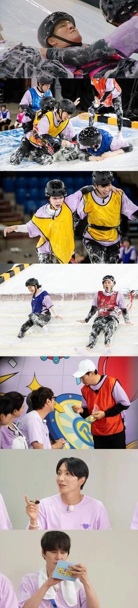 “김종국마저 조련당했다”…‘런닝맨’ 슈퍼주니어·유재석, 비눗물 슬로프 몸싸움→역대급 반전 예고