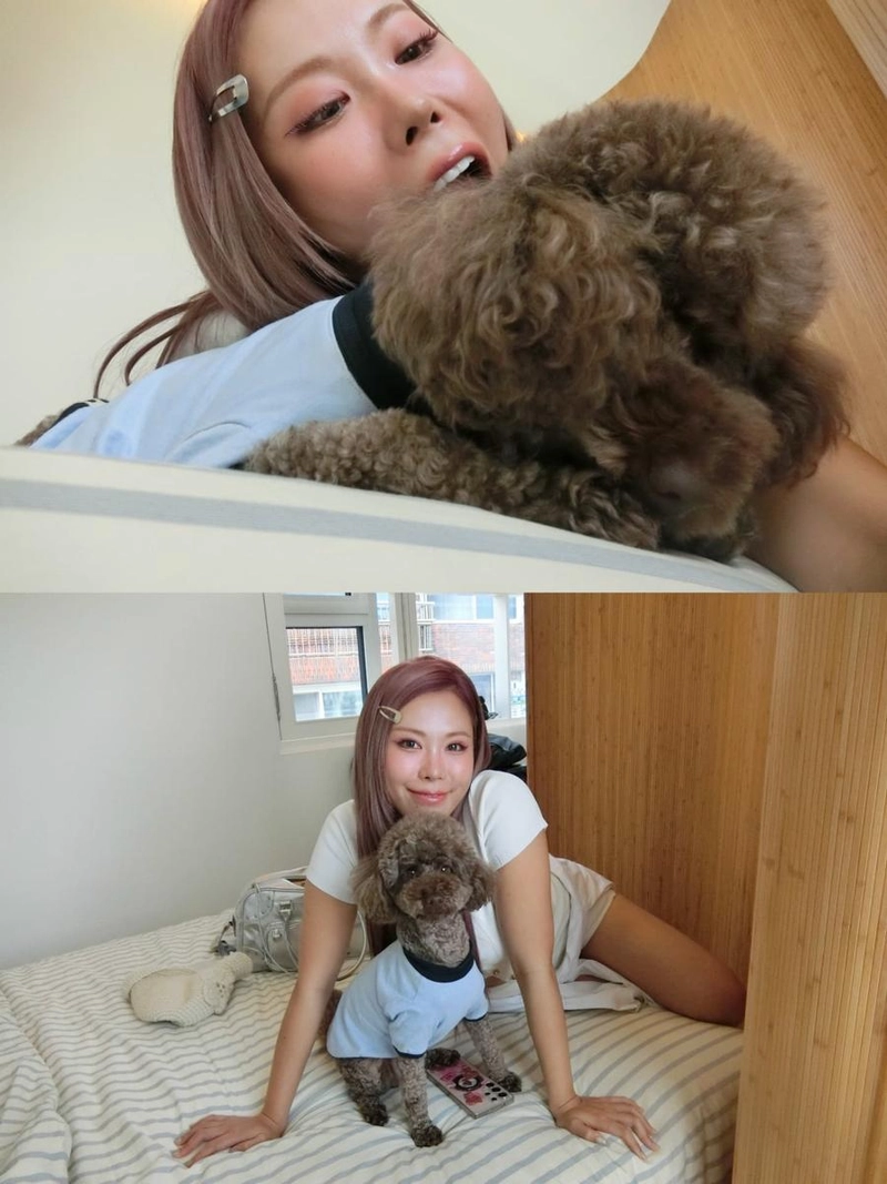 “즐거이 해내는 것이 진짜였죠”…가비, 강아지와의 휴식→무장해제 미소 / 안무가 가비 인스타그램