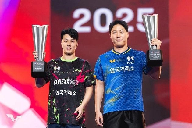 “남자복식 3-1 역전승”…임종훈-안재현, WTT 미국 스매시 정상 등극 / 연합뉴스