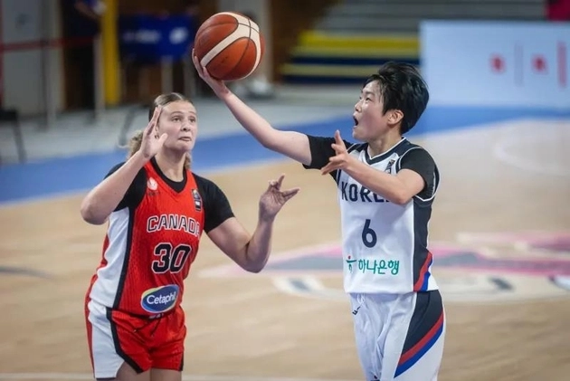 “임연서 3점슛 3개 분전”…U-19 여자농구, 캐나다에 패배 8강 좌절 / 연합뉴스