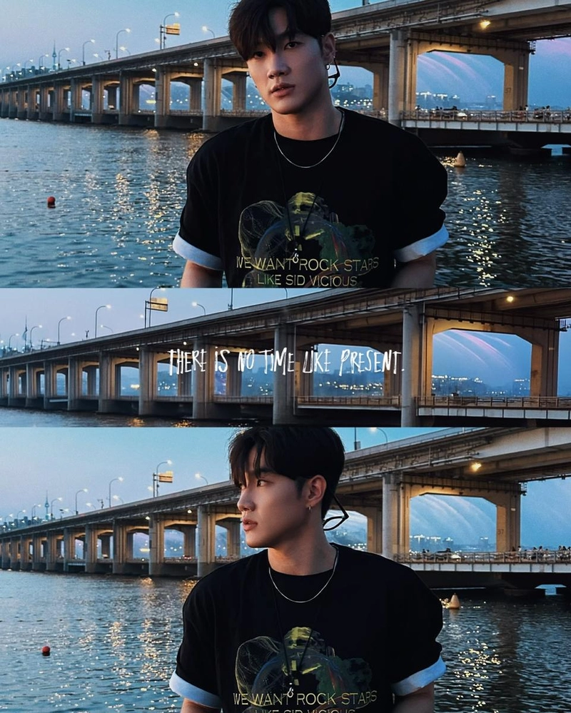 “There is no time like present”…오새봄, 여름 강변에서→청량한 존재감 / 가수 오새봄 인스타그램