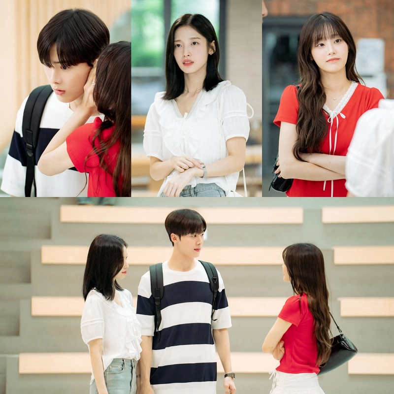 “윤산하·아린·츄, 아슬아슬 삼각관계”…‘내 여자친구는 상남자’ 첫 방송→관계 변화 예고 / 내 여자친구는 상남자