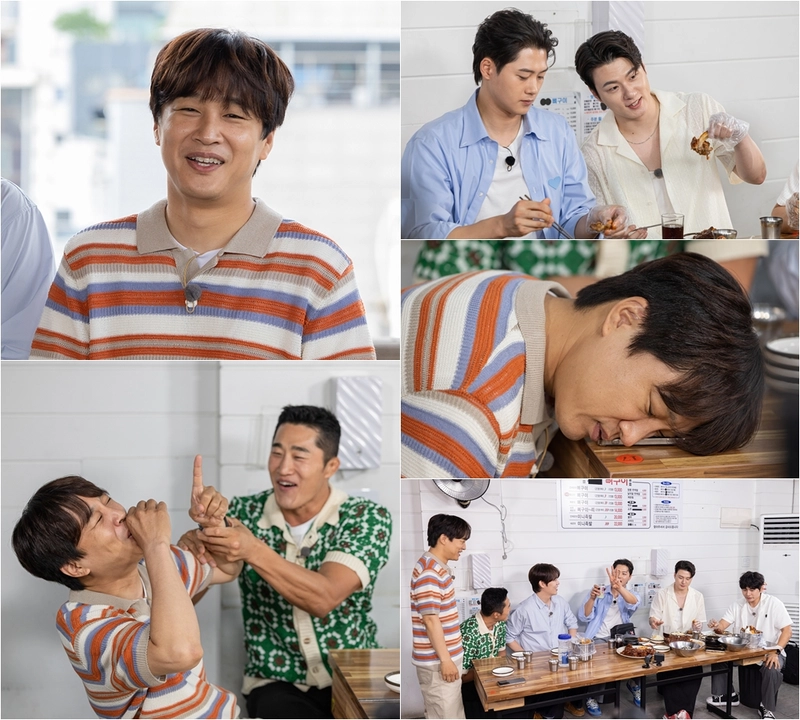 “실수한 것 같다”…차태현·신승호, ‘핸썸가이즈’ 뼈구이 앞 고뇌→계산기 두드린 진짜 이유 / tvN