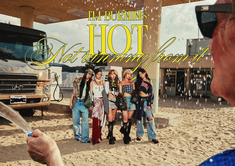 “글로벌 차트도 뒤흔들다”…르세라핌, ‘HOT’로 美 판매량 톱 10→북미 투어 돌풍
