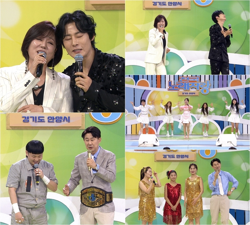 “트롯 선후배 합동 무대”…한혜진·강문경, ‘전국노래자랑’ 안양시 편→경연·축제 열기 폭발 / 전국노래자랑
