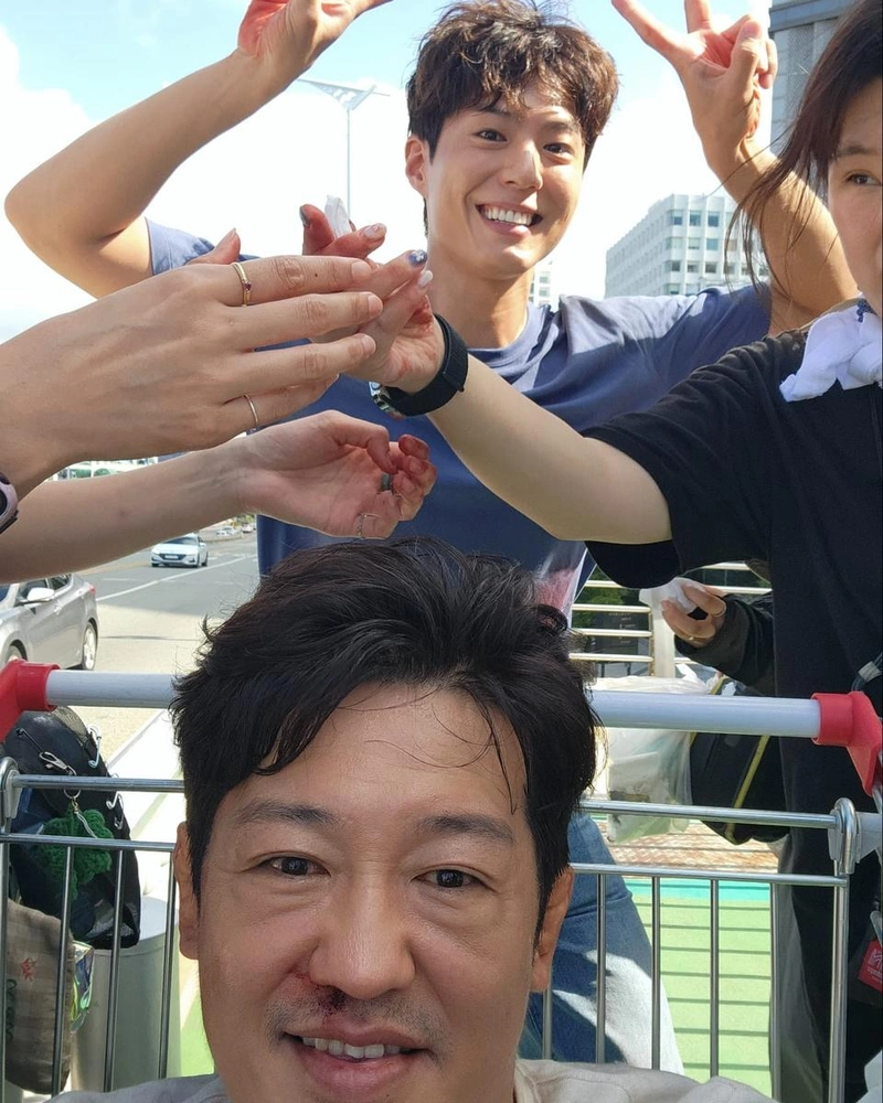 “Good bye Good boy”…허성태, 해맑은 웃음 뒤로→작별의 순간 포착 / 배우 허성태 인스타그램