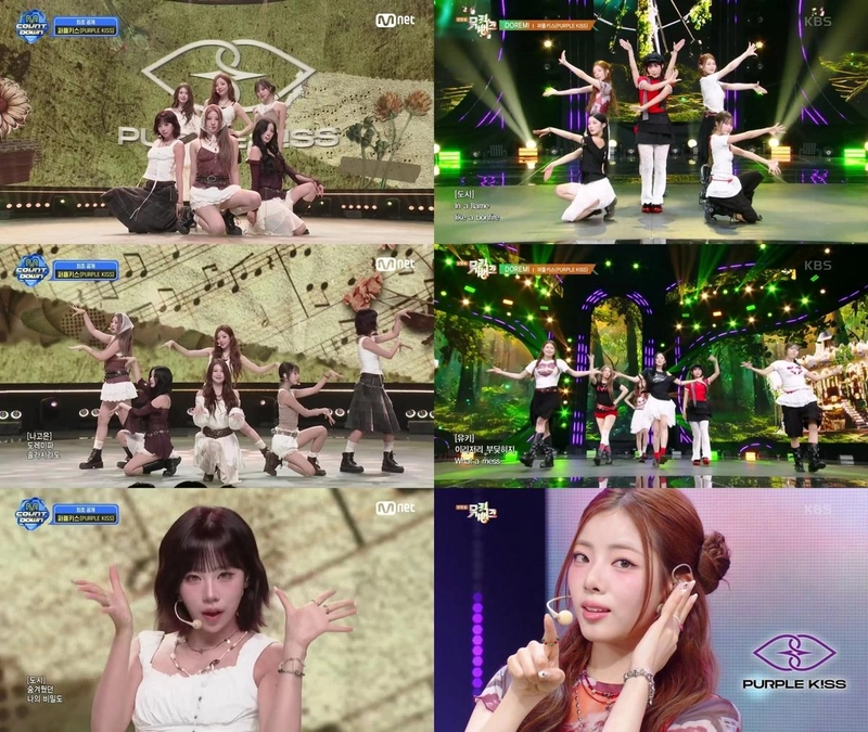 퍼플키스, ‘DOREMI’로 몽환적 퍼포먼스 완성→여름 감성 짙게 물들였다