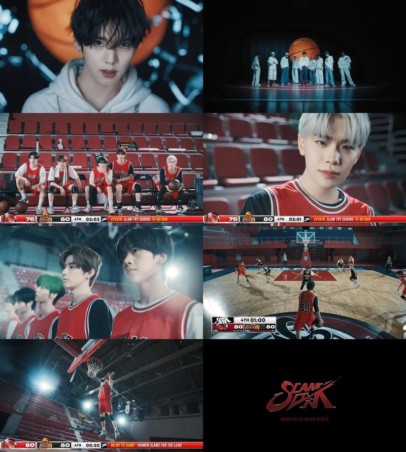 “솔직하게 던진 한 방”…제로베이스원, ‘SLAM DUNK’로 청량 에너지→K-팝 변신 예고 / 웨이크원
