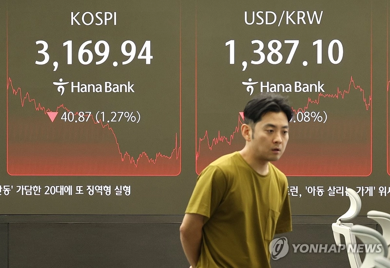 코스피, 미일 무역협상 타결에 3,176선 상승…반도체 약세·자동차주 강세