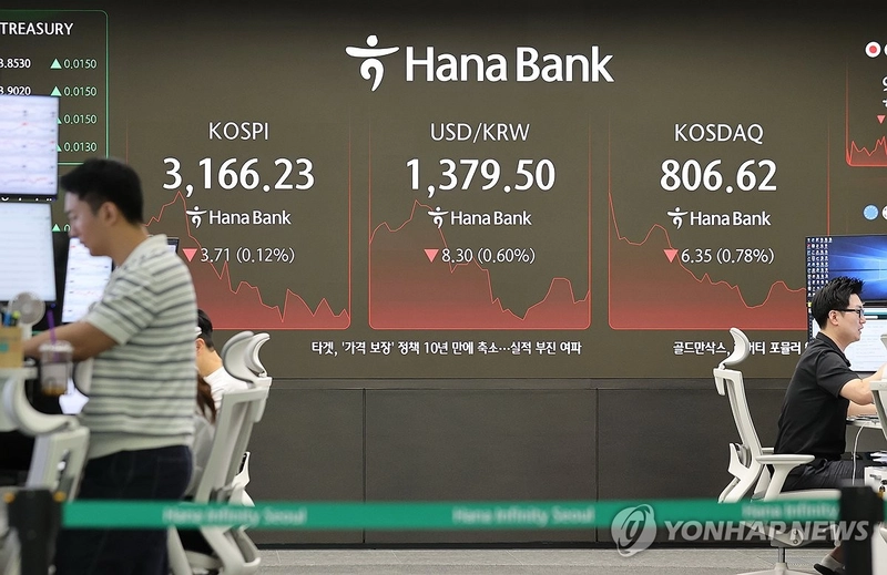 코스피 0.18% 하락 마감…미일 무역협상 타결에도 반도체주 약세