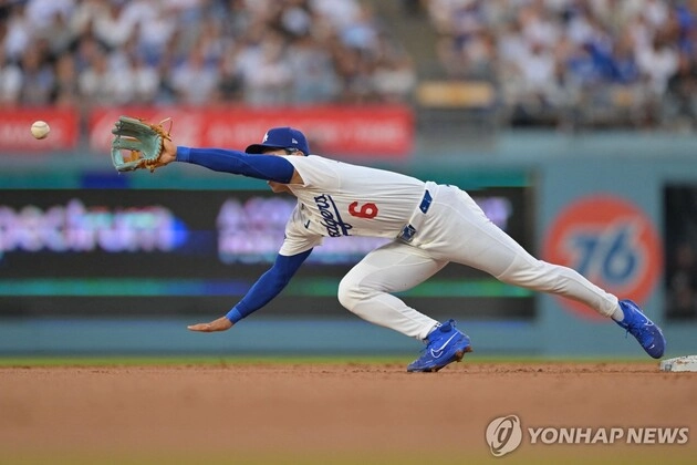 “2타점 적시타와 12호 도루”…김혜성, 4경기 만에 안타로 존재감 / 연합뉴스