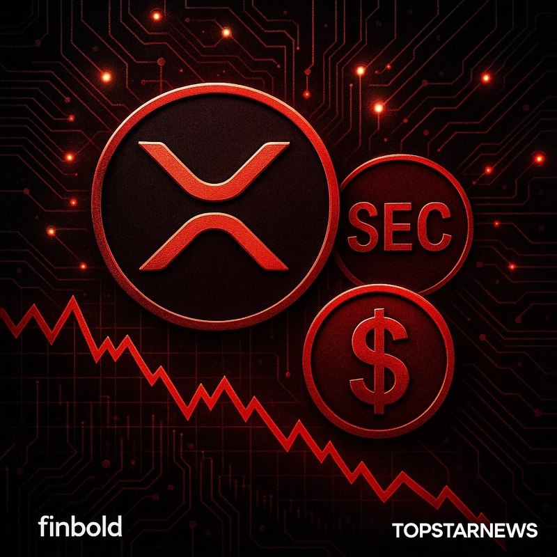 리플 XRP 급락…SEC 돌변과 매도 압력 겹쳐
