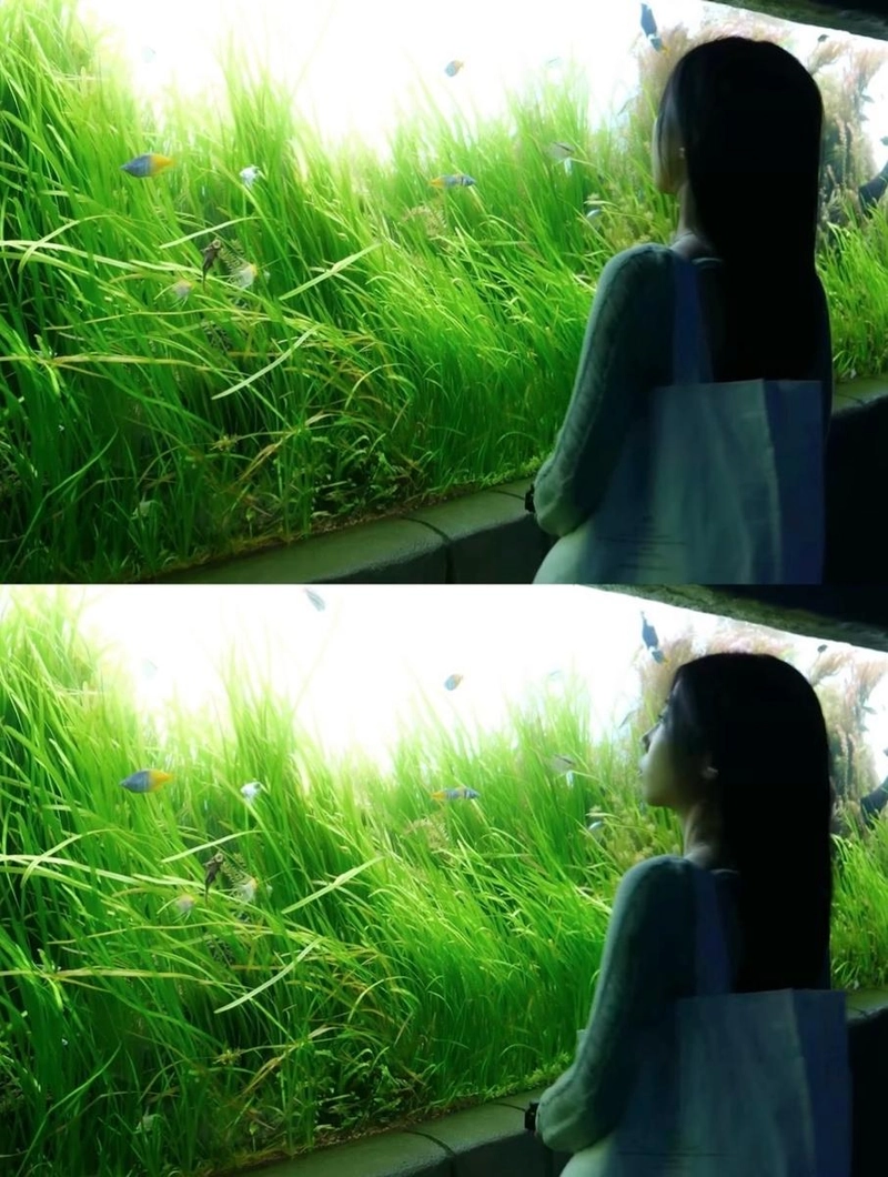 “두 번째 희소식은 아쿠아리움”…박희영, 어둠 속 몰입→초록빛 속 깊어진 시선 / 너의 연애 출연자 박희영 인스타그램