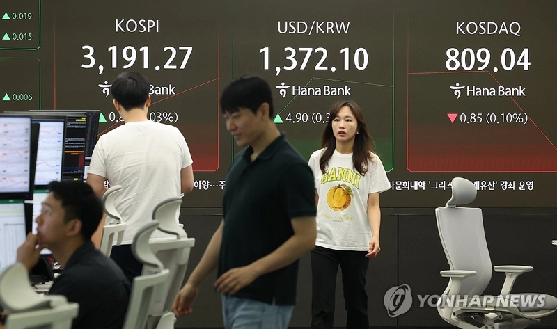 코스피 소폭 상승 3,200선 회복…한미협상 주시·외국인 매수세 영향