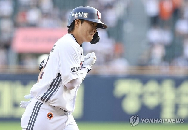 “12타수 6안타 맹타”…박준순, 한화전서 장타 4개로 존재감 증명 / 연합뉴스