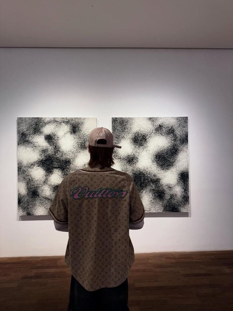 “조용히 머무는 시간”…디에잇, 그림 앞 고요→예술적 여운 / 그룹 세븐틴 디에잇 인스타그램