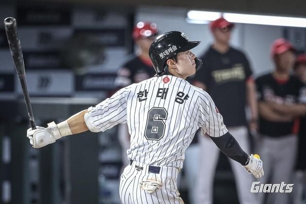 “생애 첫 3안타 3타점”…한태양, KIA전 맹타로 롯데 3연승 견인 / 연합뉴스