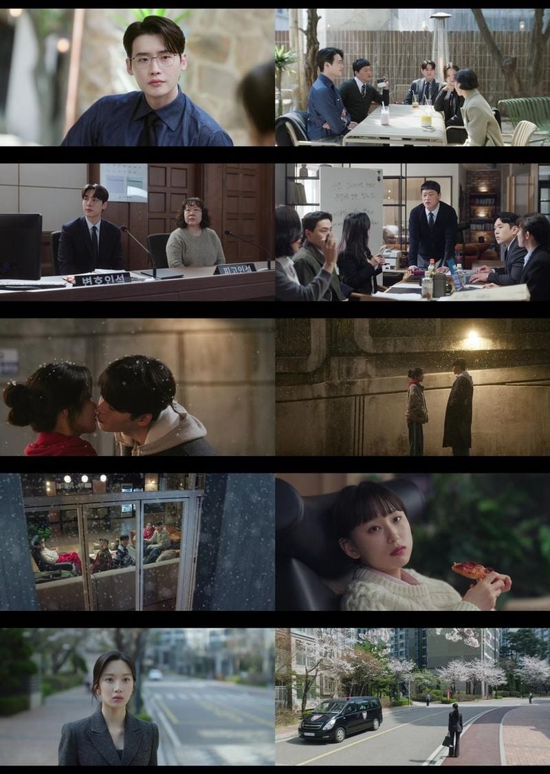 “서초동 이종석·문가영, 흰 눈 아래 첫 입맞춤→아버지 김태훈 체포에 충격 휘몰아친 밤” / tvN