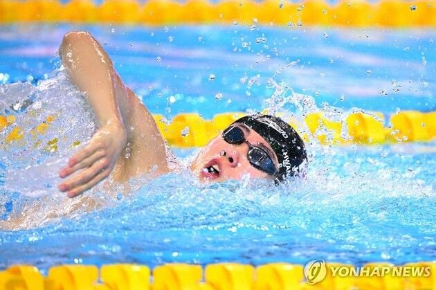 “1분44초84로 결승 진출”…황선우, 세계수영선수권 자유형 200ｍ 준결승 2위 / 연합뉴스