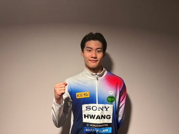 “1분44초84 시즌 베스트”…황선우, 세계수영선수권 200m 결승 진출 / 연합뉴스