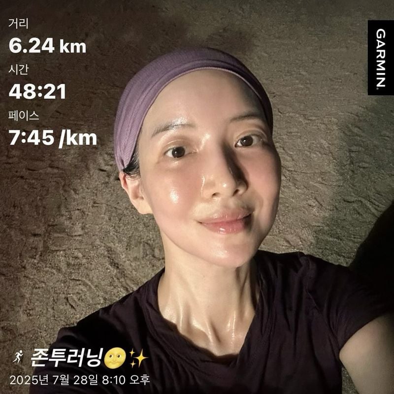 “나 살아있어”…윤세아, 여름밤 러닝으로 자신을 증명하다 / 배우 윤세아 인스타그램