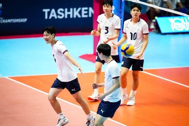 “첫 세트 듀스 승리 불구 역전패”…임세훈 15점, 한국 U-19 남자배구 미국에 1-3 패배 / 연합뉴스